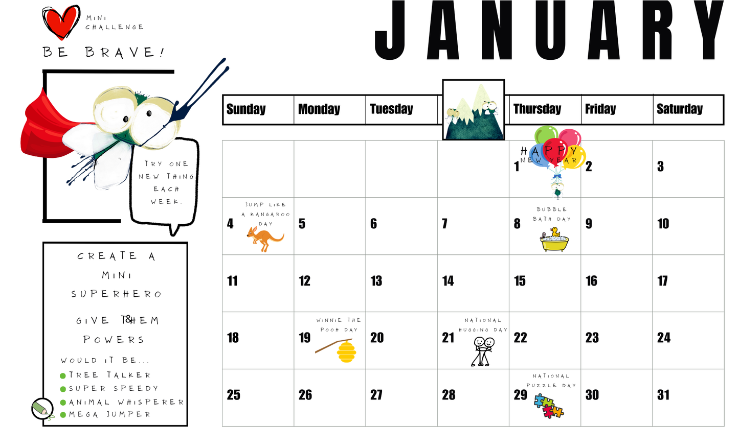 Mouche Calendar 2026 | 14 x 8.5