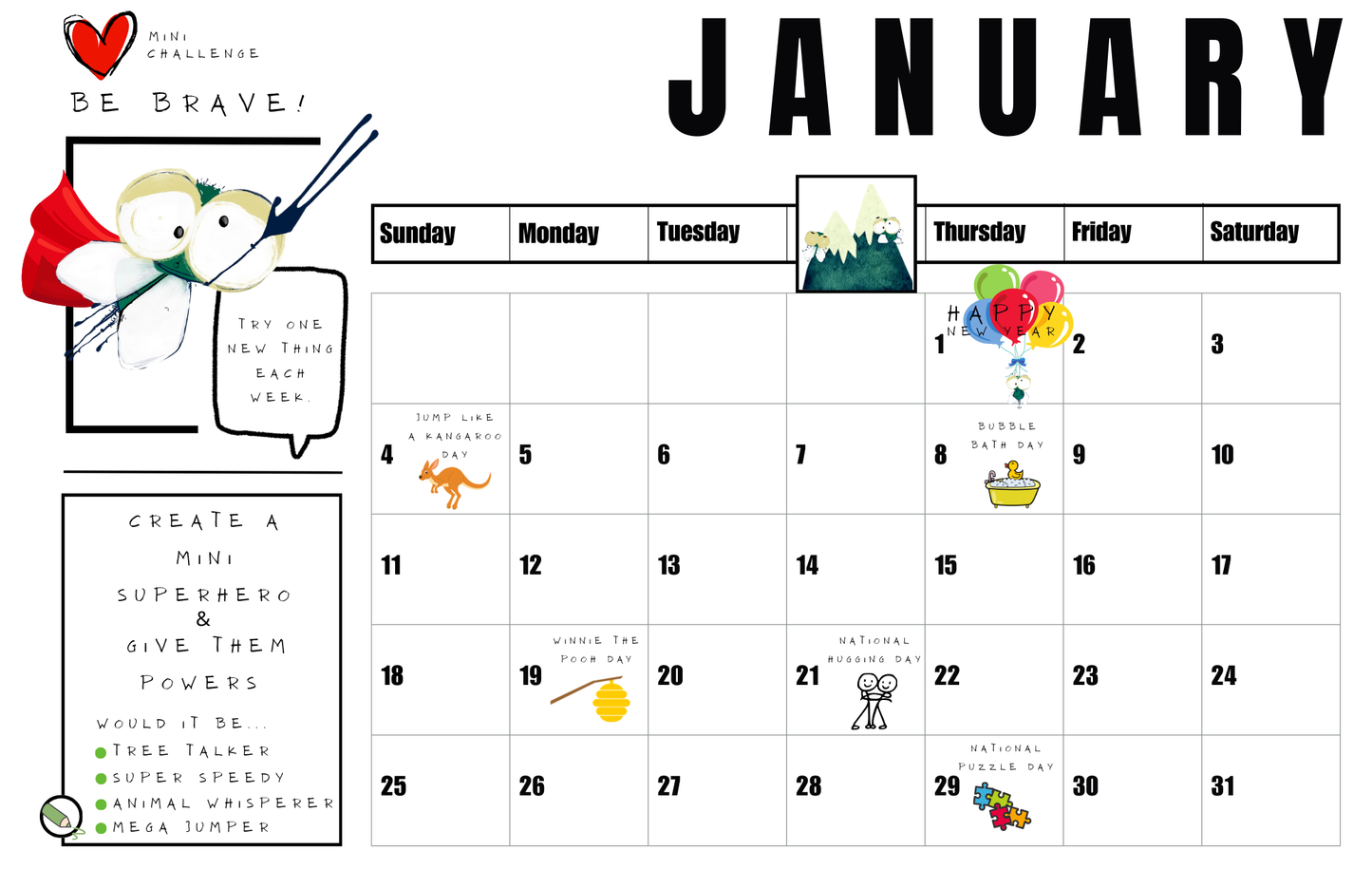 Mouche Calendar 2026 | 17 x 11