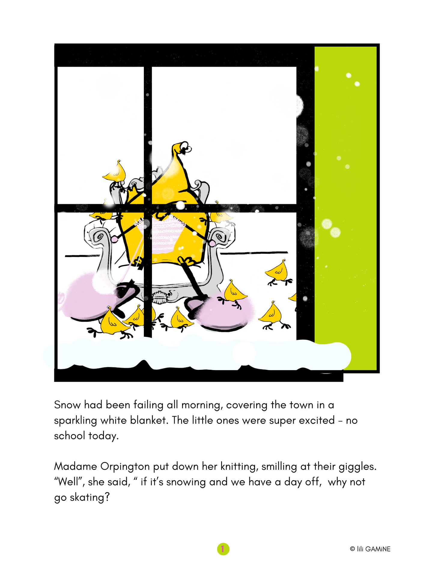 Madame Orpington | Snow day