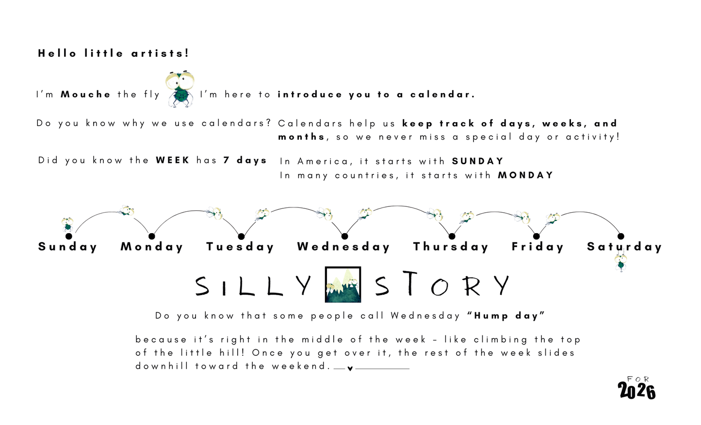 Mouche Calendar 2026 | 14 x 8.5