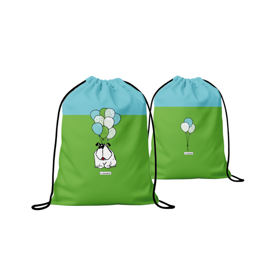 Dude Balloons drawstring bag