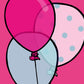  Pink Balloon Pillow Cover by Lili Gamine